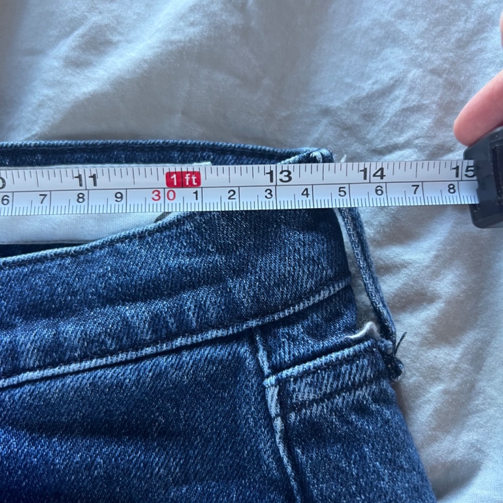 rag & bone Dark Blue Wide Leg Jeans - Picture 7 of 9